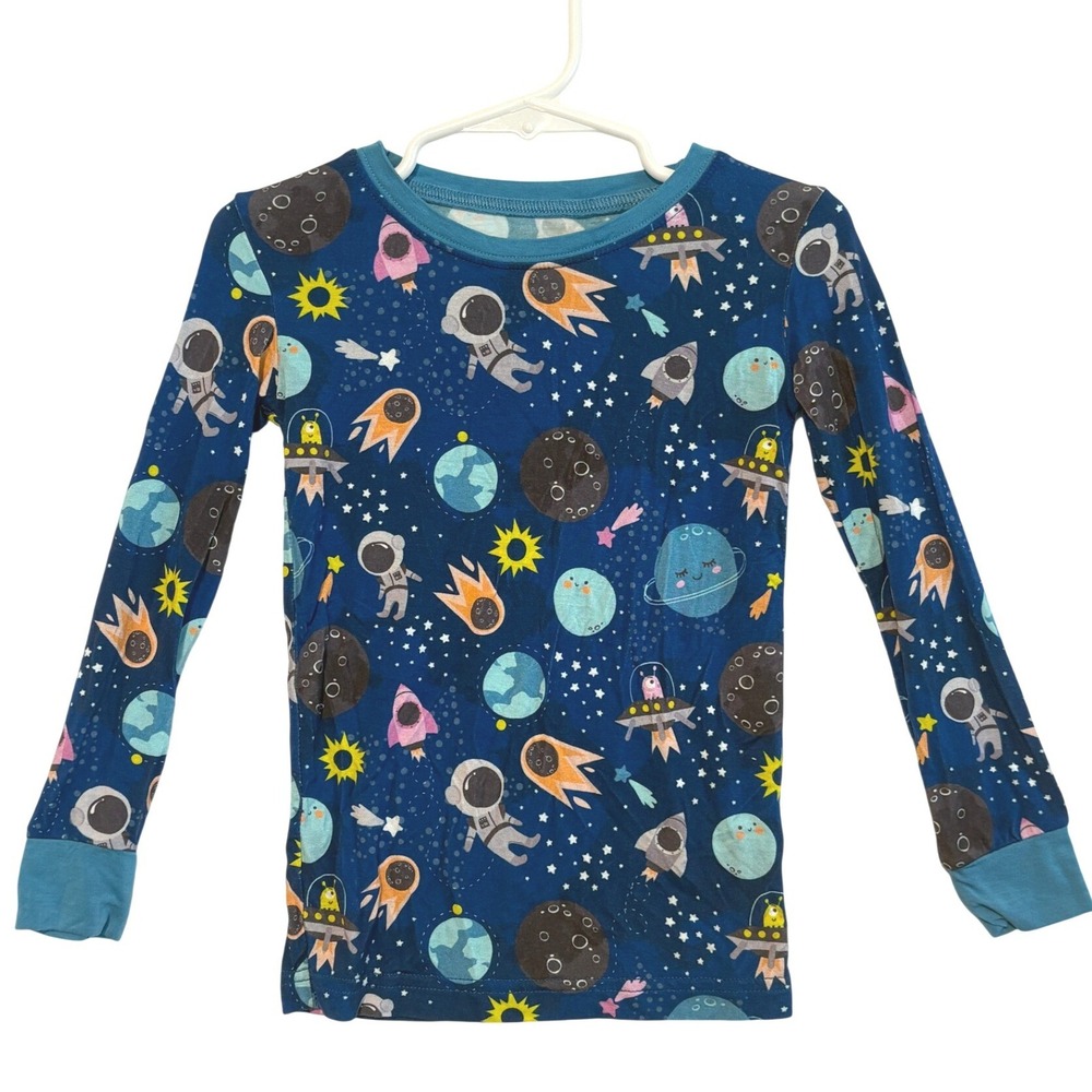 Little Sleepies Outer Space Astronaut Bamboo Pajama Top Blue 3T LS048-06/22